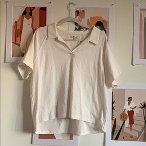 Madewell White collared shirt